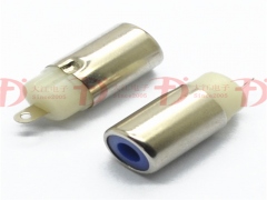 RCA母座 鍍鎳 藍(lán)色