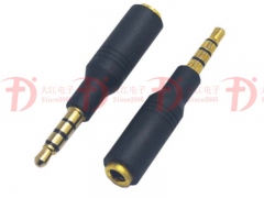 轉換插頭 3.5mm四級公轉母鍍金