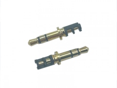 3.5立體6.0盤24.5L鍍金黑膠耳機插頭